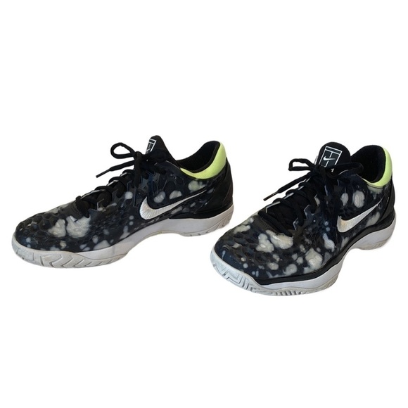 Nike Black White & Lime Green Sneakers Men’s Size 8 - Picture 1 of 10